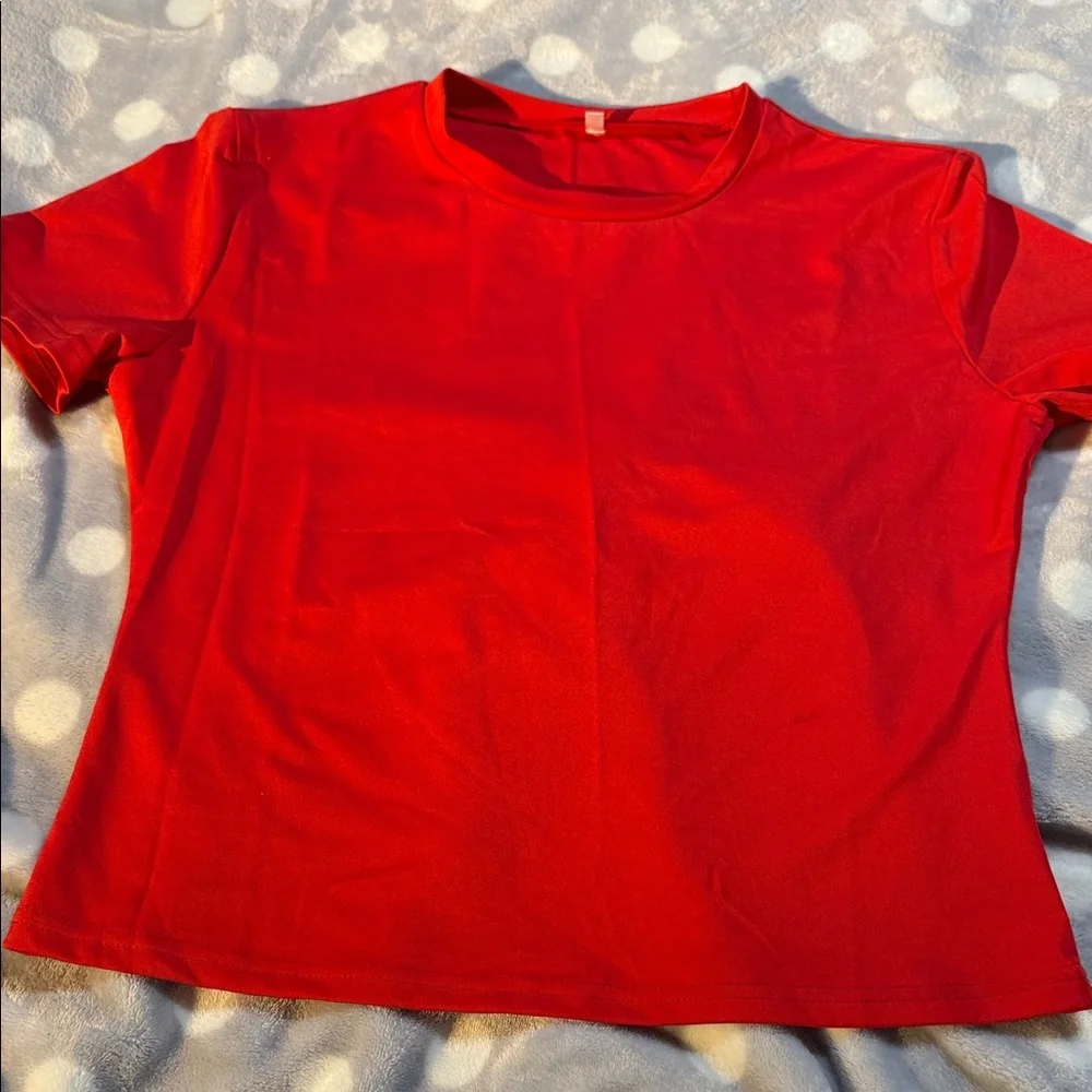 Women's Red Short Set - Picture 5 of 8